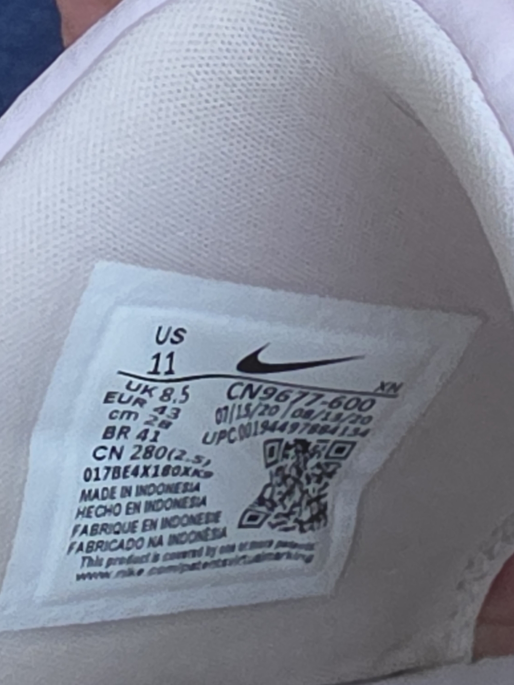 Nike Women's Pink/White Benassi Slide Sandals - Picture 3 of 3